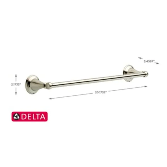 Delta Windemere 18 in. Towel Bar in SpotShield Brushed Nickel WIN18-PC1 - Picture 3 of 6